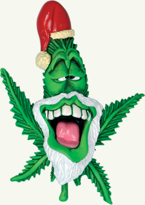 christmas cannabud magnet